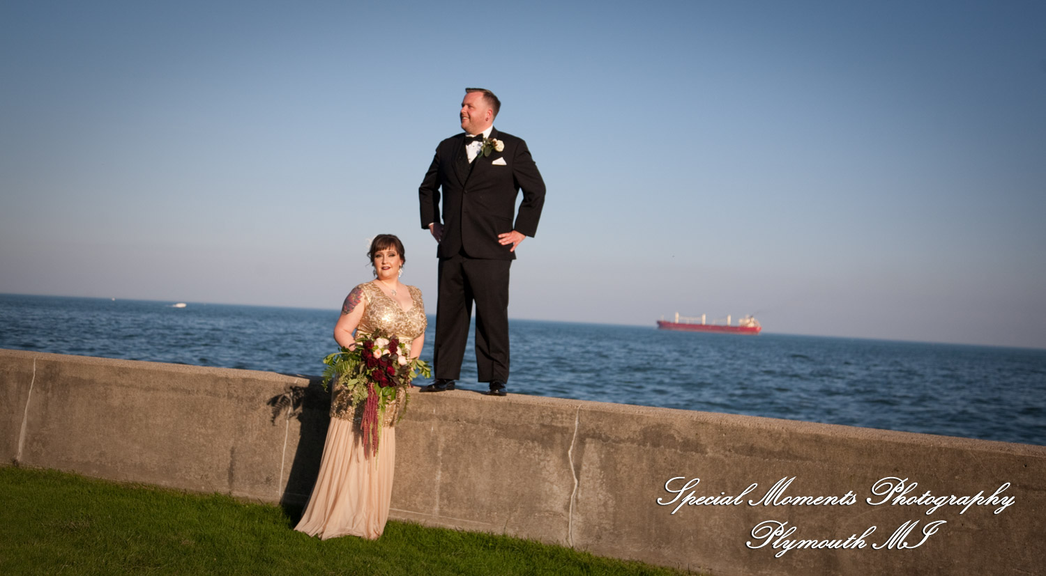 Rebecka & Clinton at Grosse Pointe War Memorial Grosse Pointe Farms MI wedding photograph