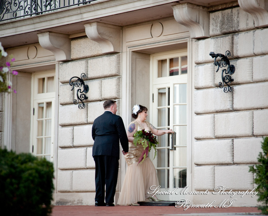 Rebecka & Clinton at Grosse Pointe War Memorial Grosse Pointe Farms MI wedding photograph