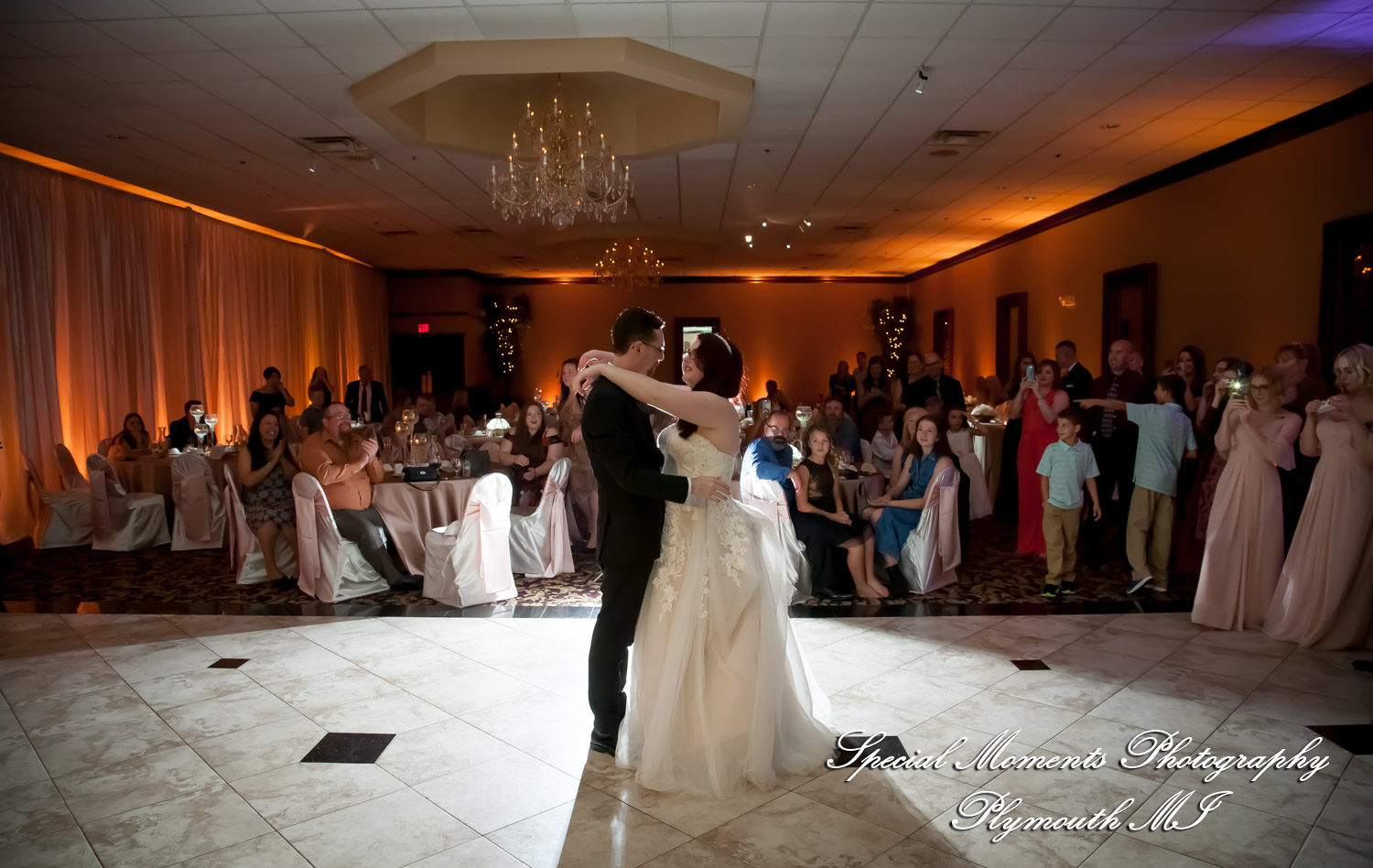 Stephanie & Tristan at Crystal Gardens Howell MI wedding photography