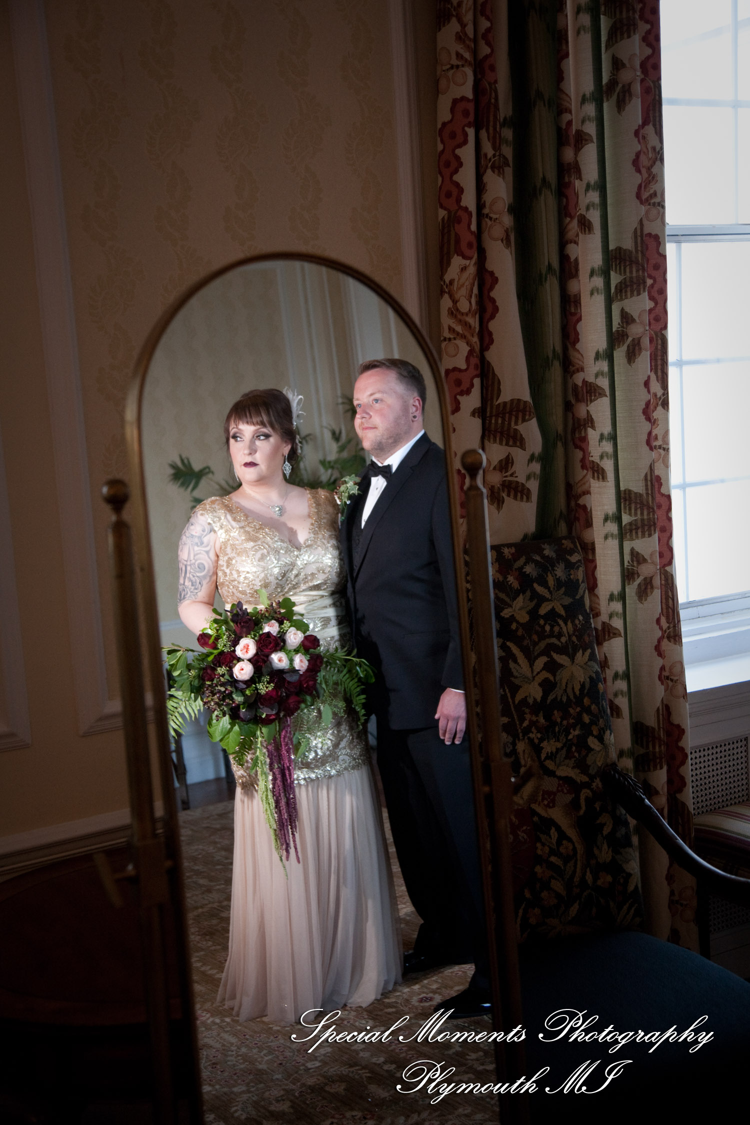 Rebecka & Clinton at Grosse Pointe War Memorial Grosse Pointe Farms MI wedding photograph