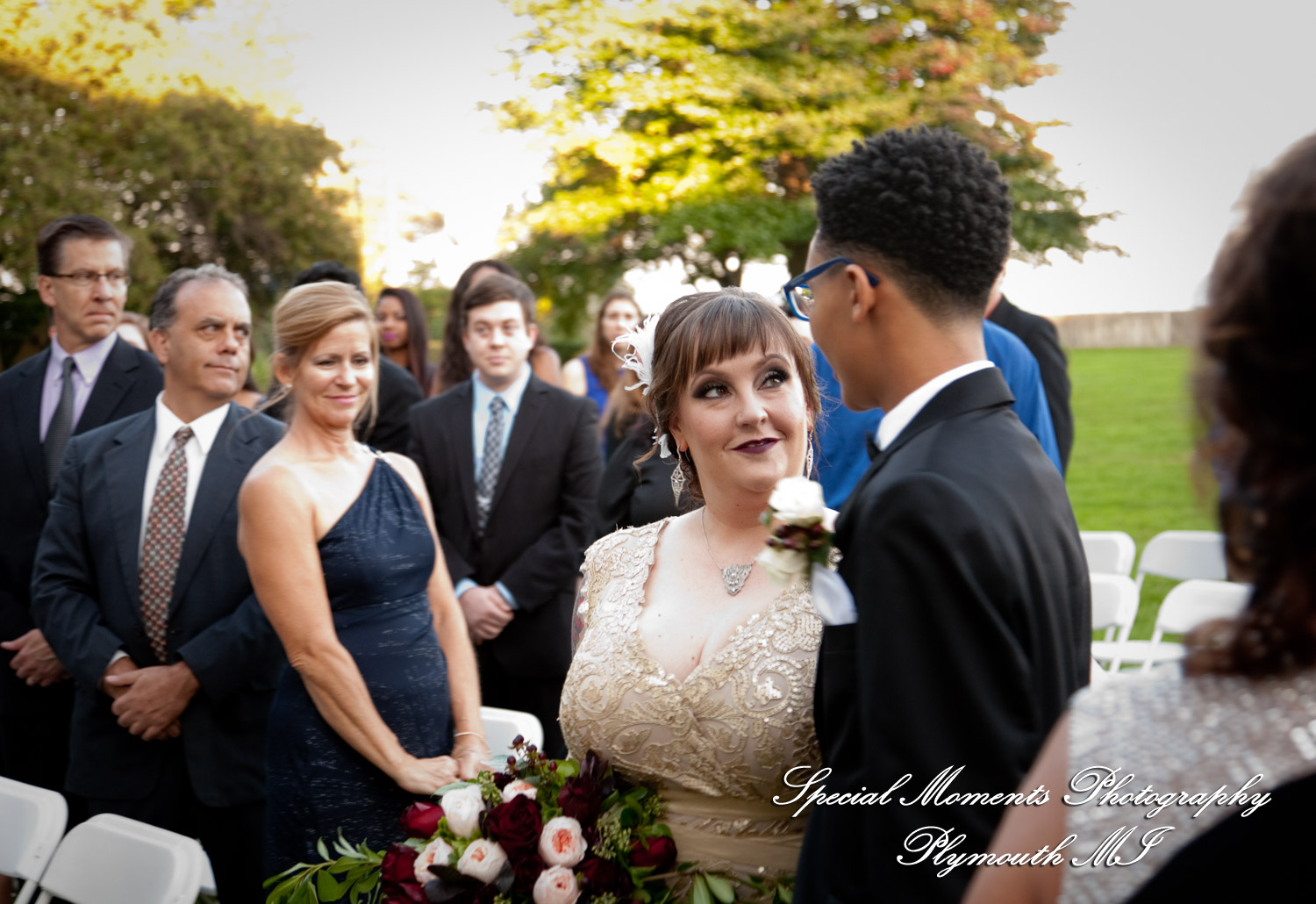 Rebecka & Clinton at Grosse Pointe War Memorial Grosse Pointe Farms MI wedding photograph