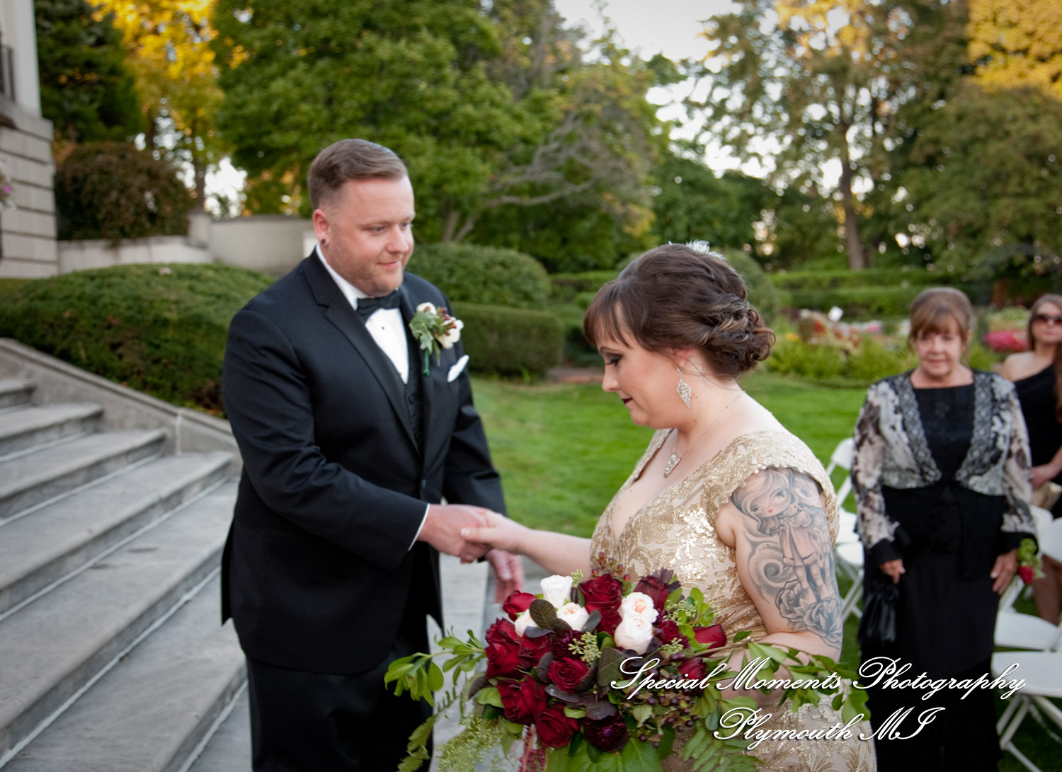 Rebecka & Clinton at Grosse Pointe War Memorial Grosse Pointe Farms MI wedding photograph