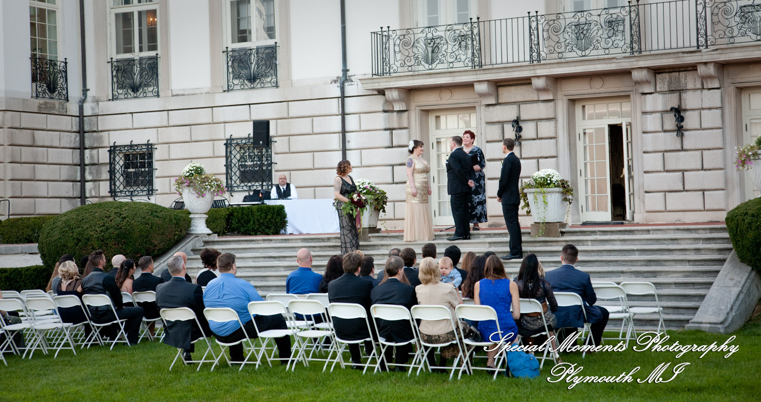 Rebecka & Clinton at Grosse Pointe War Memorial Grosse Pointe Farms MI wedding photograph