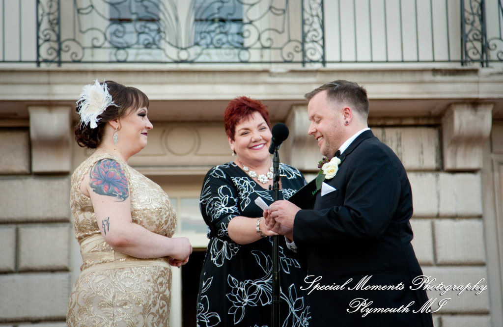 Rebecka & Clinton at Grosse Pointe War Memorial Grosse Pointe Farms MI wedding photograph