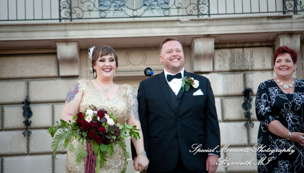 Rebecka & Clinton at Grosse Pointe War Memorial Grosse Pointe Farms MI wedding photograph