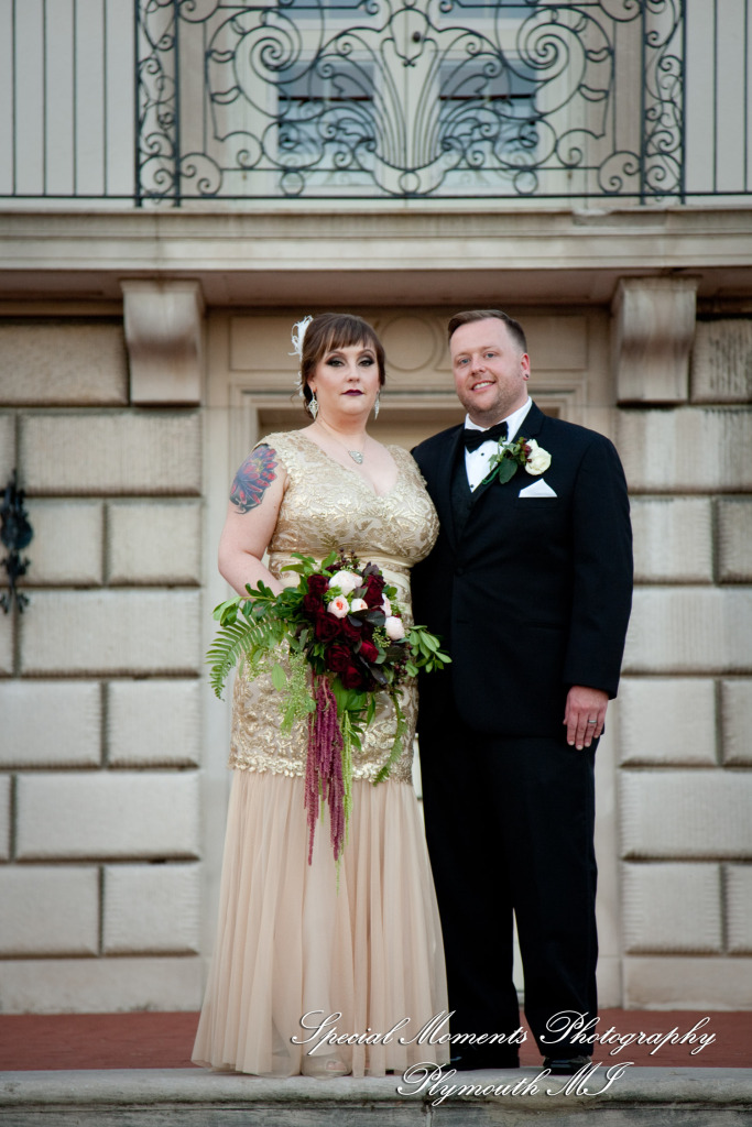 Rebecka & Clinton at Grosse Pointe War Memorial Grosse Pointe Farms MI wedding photograph