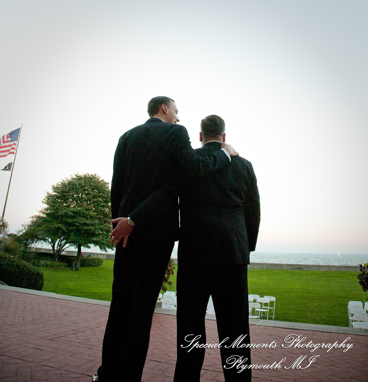 Rebecka & Clinton at Grosse Pointe War Memorial Grosse Pointe Farms MI wedding photograph