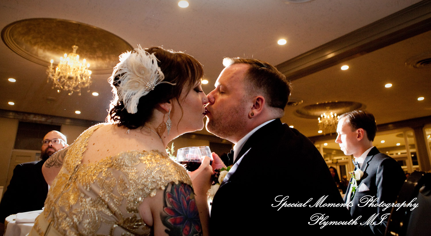 Rebecka & Clinton at Grosse Pointe War Memorial Grosse Pointe Farms MI wedding photograph