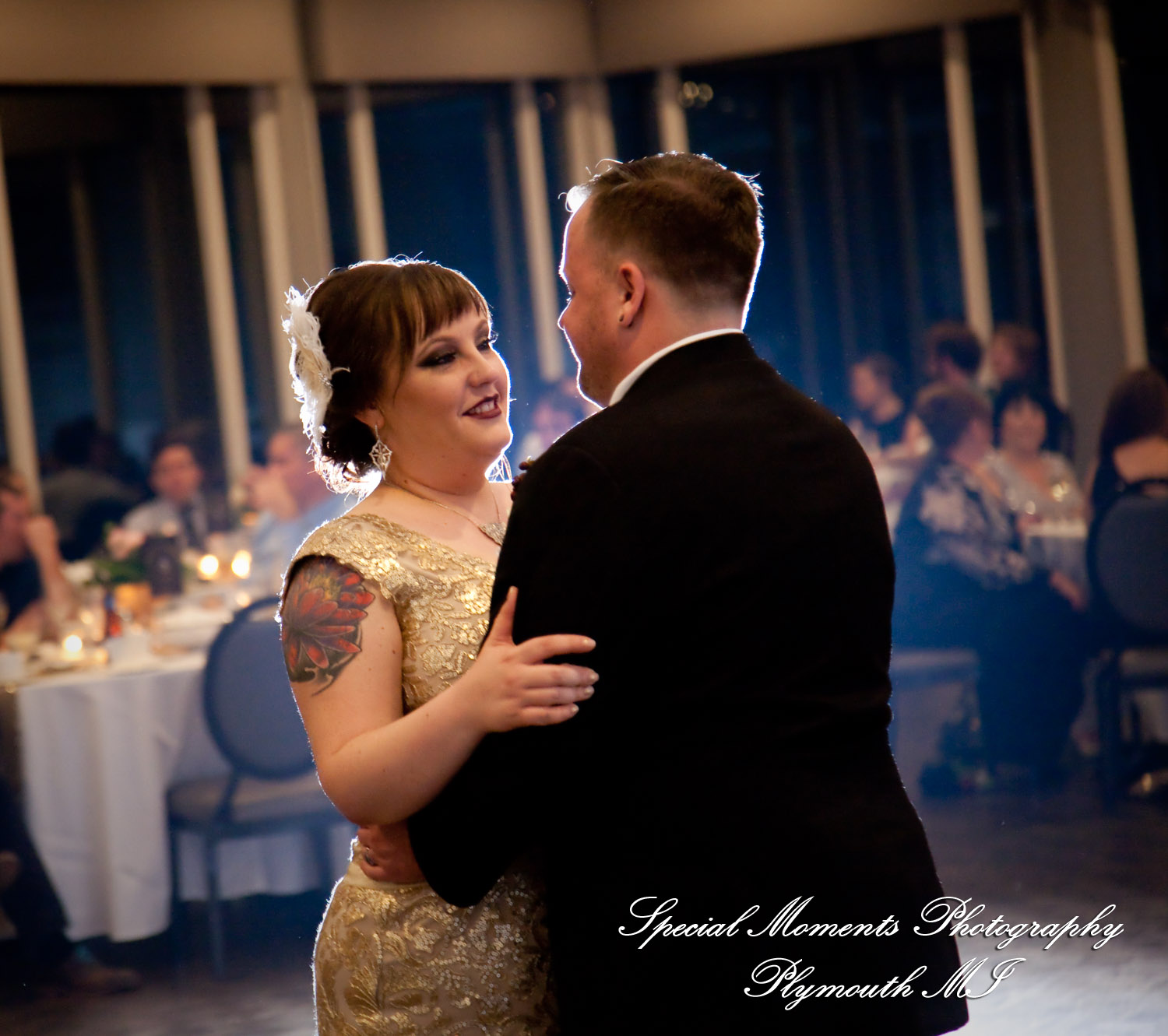 Rebecka & Clinton at Grosse Pointe War Memorial Grosse Pointe Farms MI wedding photograph