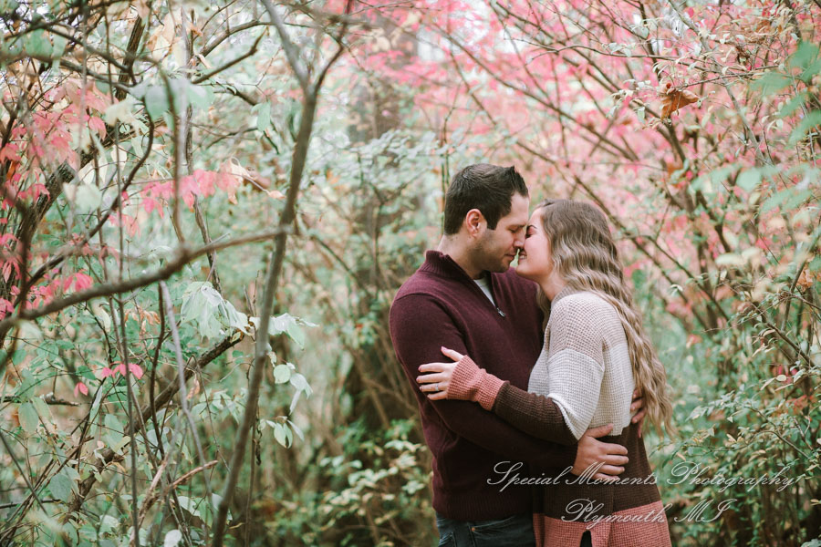 Ashley & Joe at Wilcox Lake Plymouth MI engagement photography