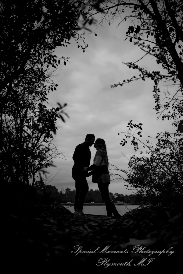 Ashley & Joe at Wilcox Lake Plymouth MI engagement photography
