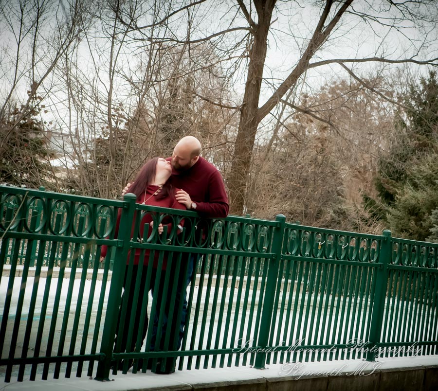 Tiffany & Scott at The River Walk Rochester MI engagement photography