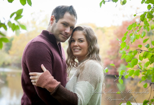 Ashley & Joe at Wilcox Lake Plymouth MI engagement photography
