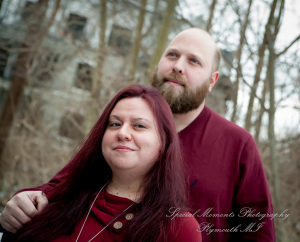 Tiffany & Scott at The River Walk Rochester MI engagement photography