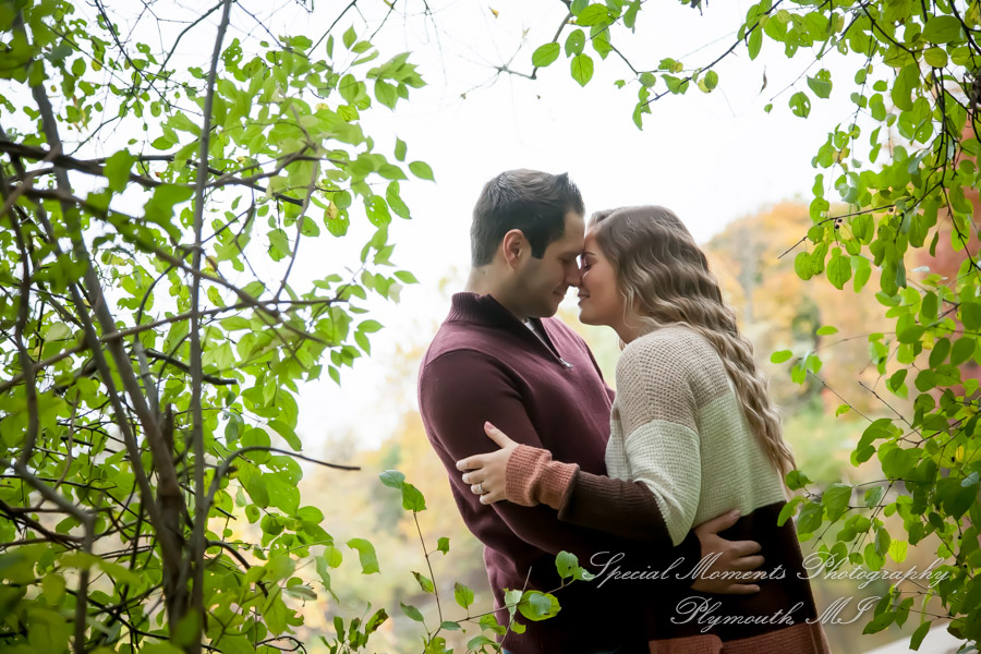 Ashley & Joe at Wilcox Lake Plymouth MI engagement photography