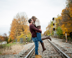 Ashley & Joe at Wilcox Lake Plymouth MI engagement photography