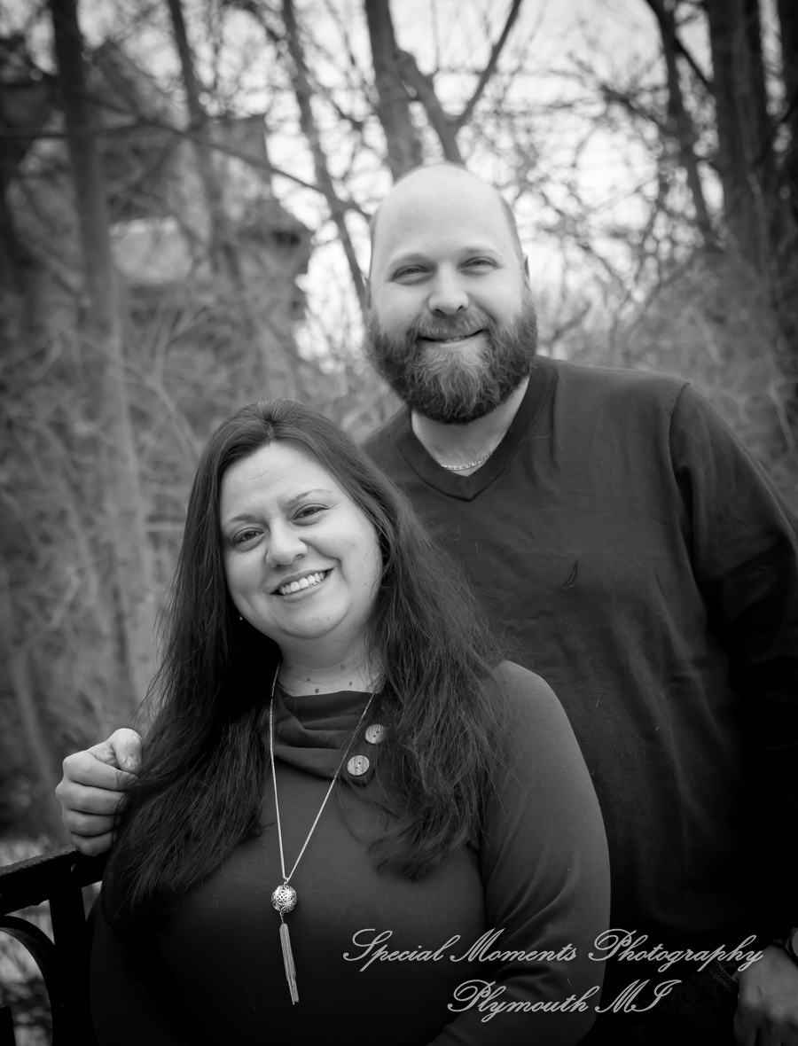Tiffany & Scott at The River Walk Rochester MI engagement photography