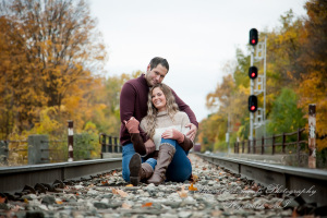 Ashley & Joe at Wilcox Lake Plymouth MI engagement photography