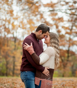 Ashley & Joe at Wilcox Lake Plymouth MI engagement photography