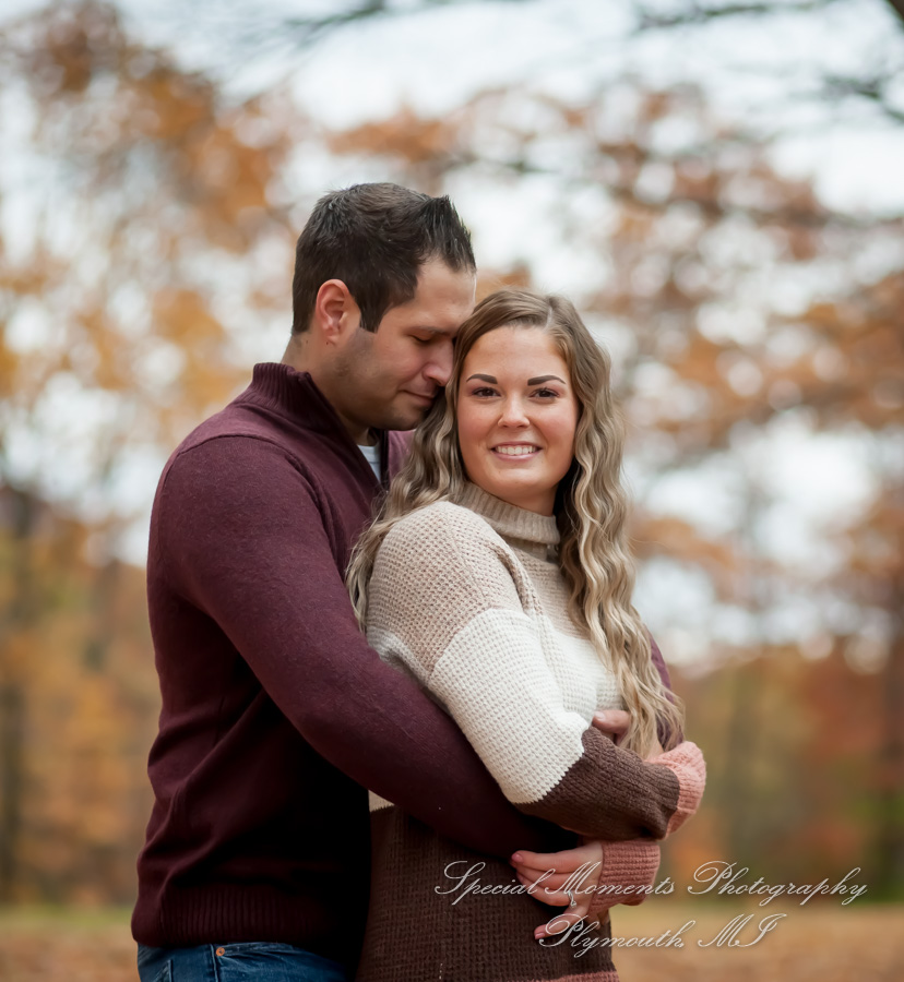 Ashley & Joe at Wilcox Lake Plymouth MI engagement photography