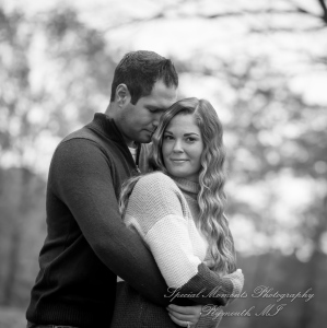 Ashley & Joe at Wilcox Lake Plymouth MI engagement photography