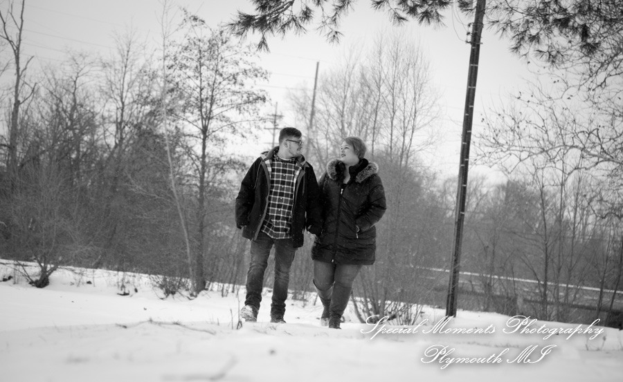 Emily & Ottie at St. John's Resort Plymouth MI engagement photography