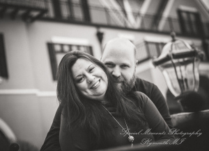 Tiffany & Scott at The River Walk Rochester MI engagement photography