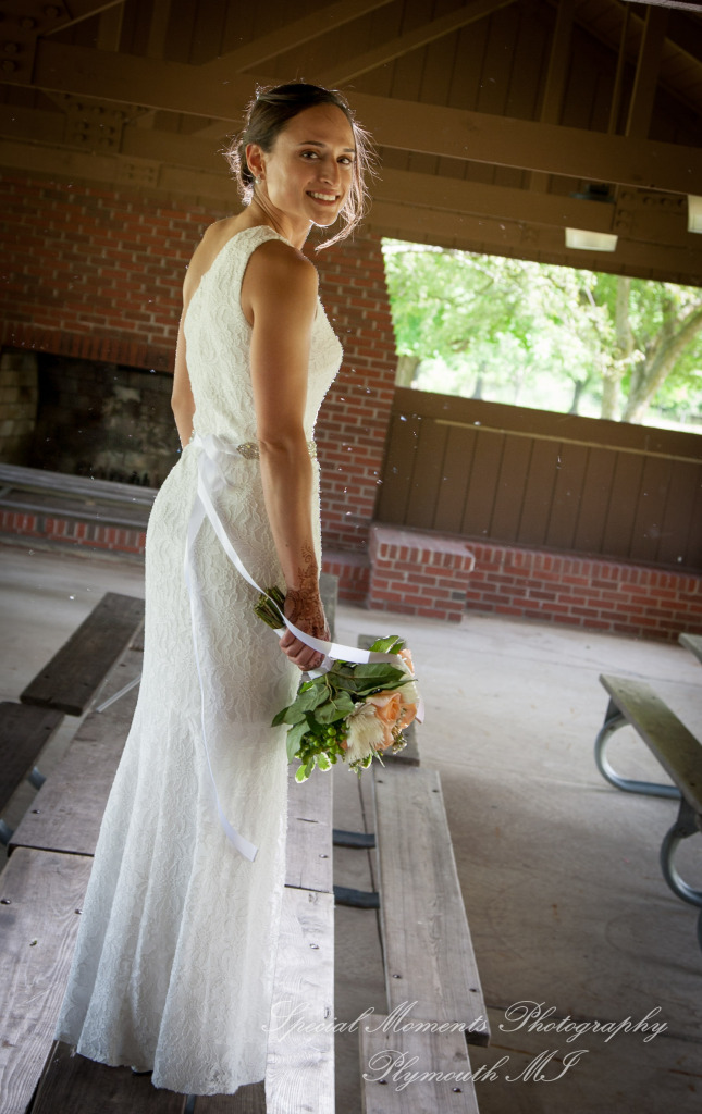 Alisha & Jacob at Plymouth Township Park Plymouth MI wedding photography