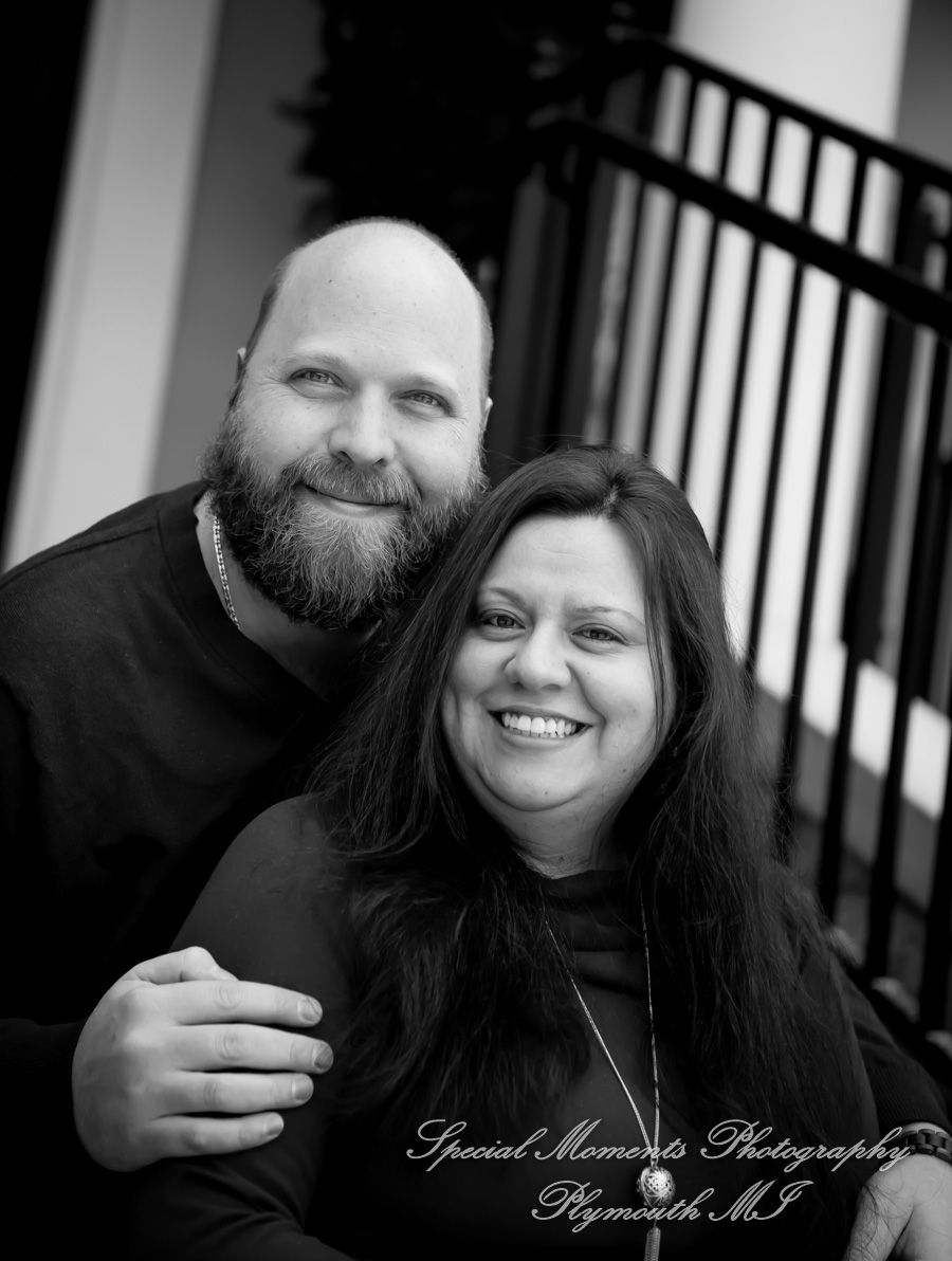 Tiffany & Scott at The River Walk Rochester MI engagement photography