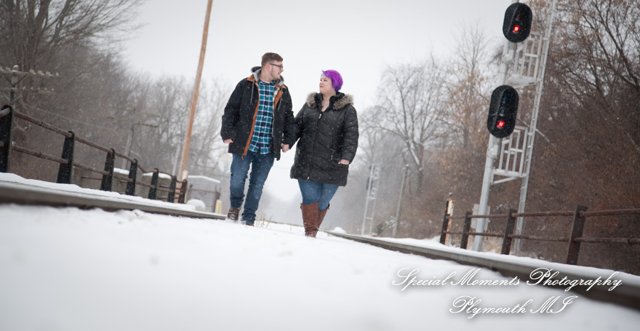 Emily & Ottie at St. John's Resort Plymouth MI engagement photography