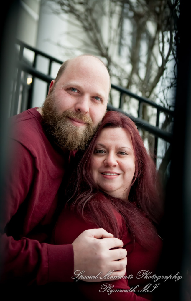 Tiffany & Scott at The River Walk Rochester MI engagement photography