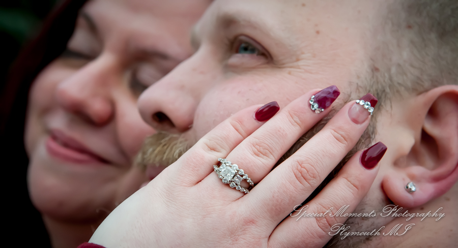 Tiffany & Scott at The River Walk Rochester MI engagement photography