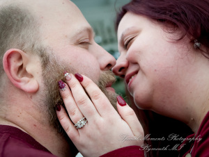 Tiffany & Scott at The River Walk Rochester MI engagement photography