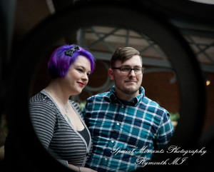 Emily & Ottie at St. John's Resort Plymouth MI engagement photography