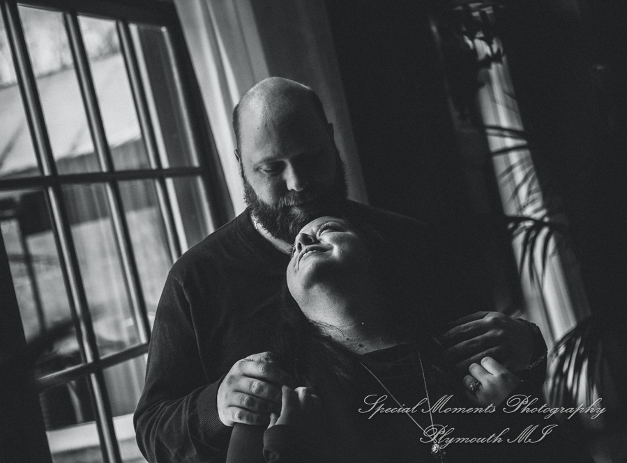 Tiffany & Scott at The River Walk Rochester MI engagement photography