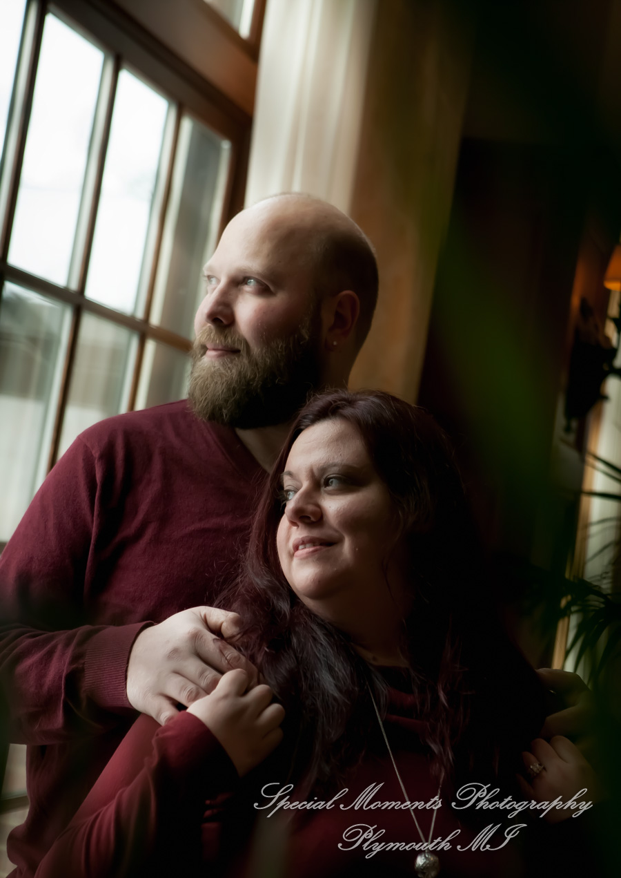 Tiffany & Scott at The River Walk Rochester MI engagement photography