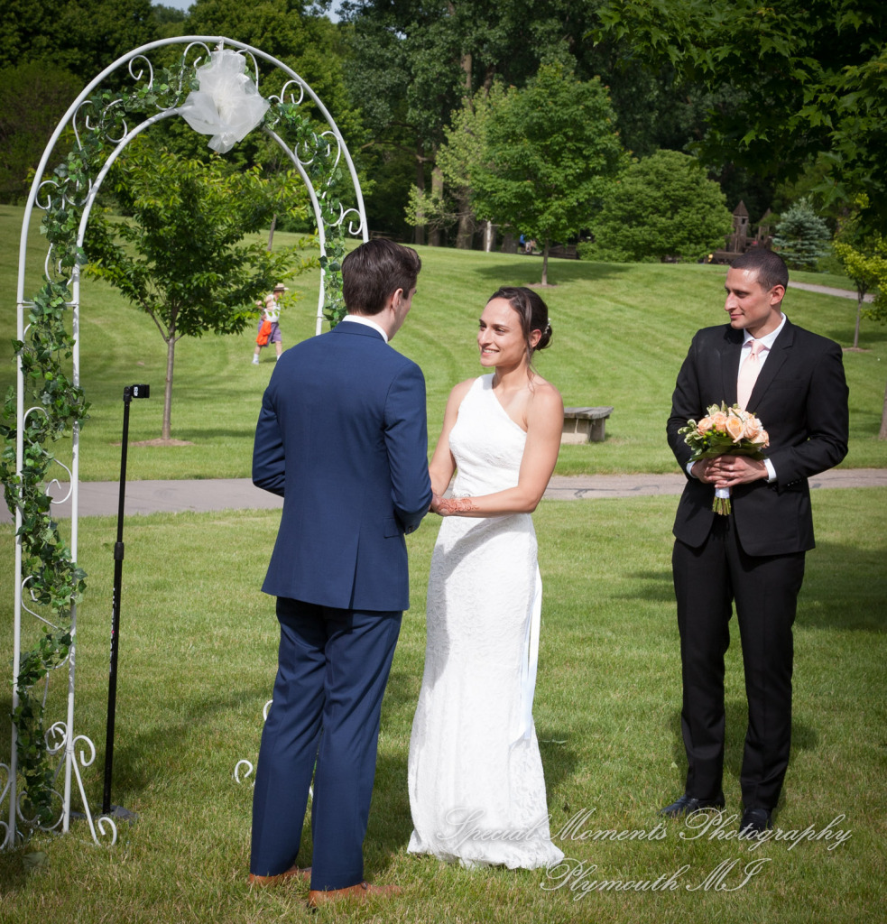 Alisha & Jacob at Plymouth Township Park Plymouth MI wedding photography