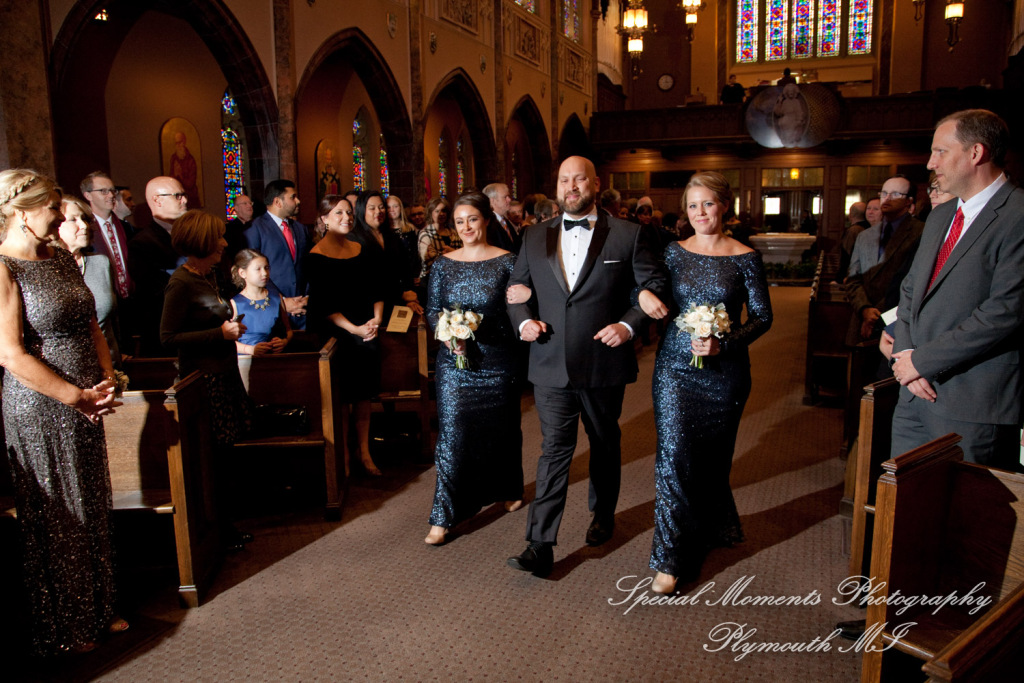 Claire & Paul at St Ambrose Catholic Grosse Pointe Park MI wedding photography
