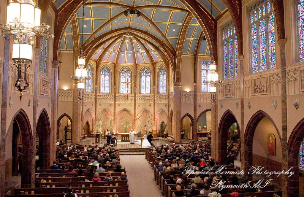 Claire & Paul at St Ambrose Catholic Grosse Pointe Park MI wedding photography