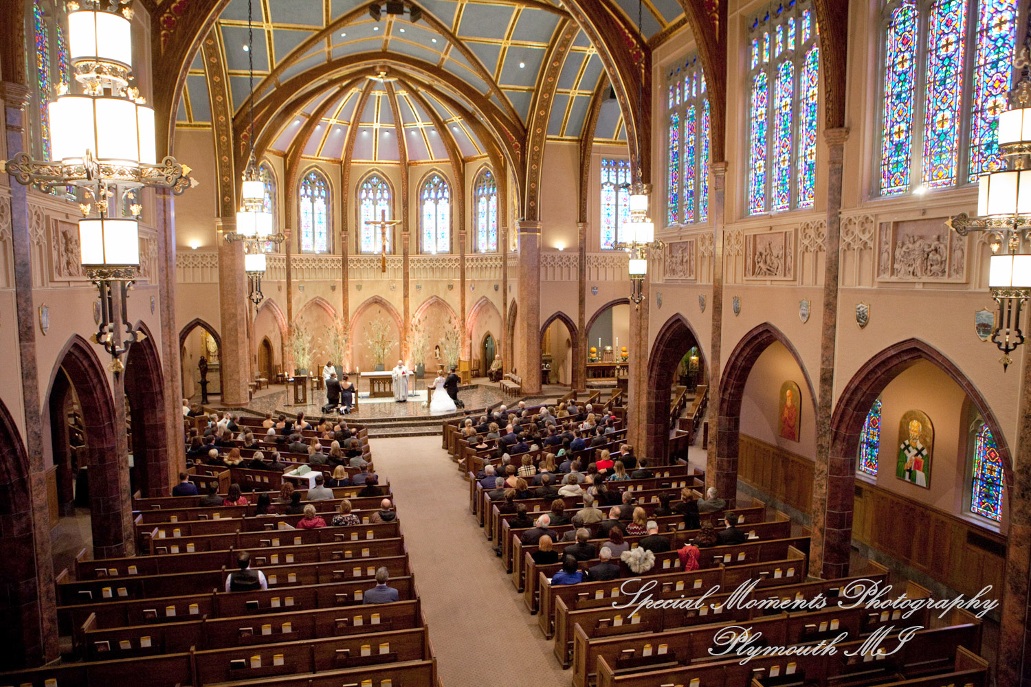 Claire & Paul at St Ambrose Catholic Grosse Pointe Park MI wedding photography