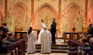 Claire & Paul at St Ambrose Catholic Grosse Pointe Park MI wedding photography