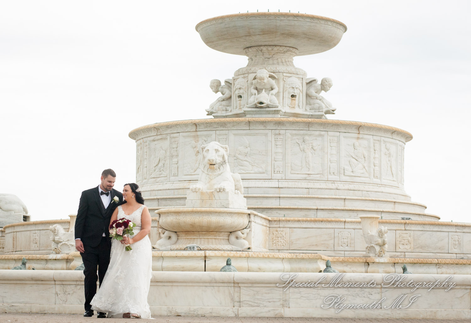 Jessica & Chris at Belle Isle Conservatory Detroit MI wedding photography