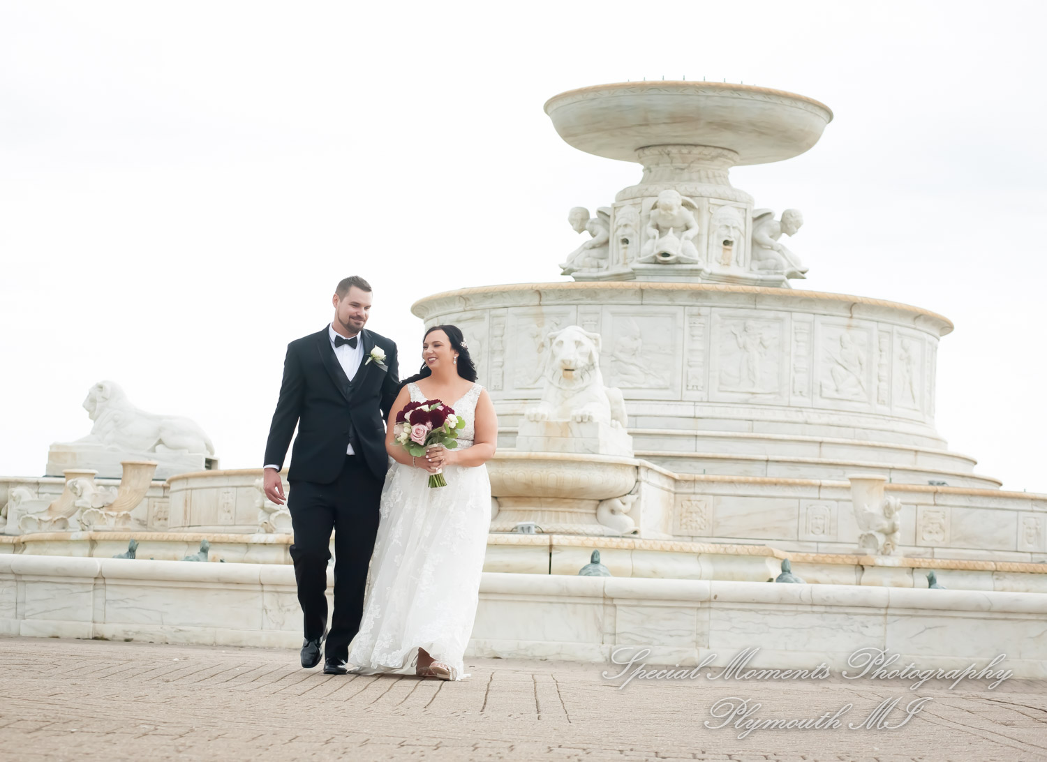 Jessica & Chris at Belle Isle Conservatory Detroit MI wedding photography