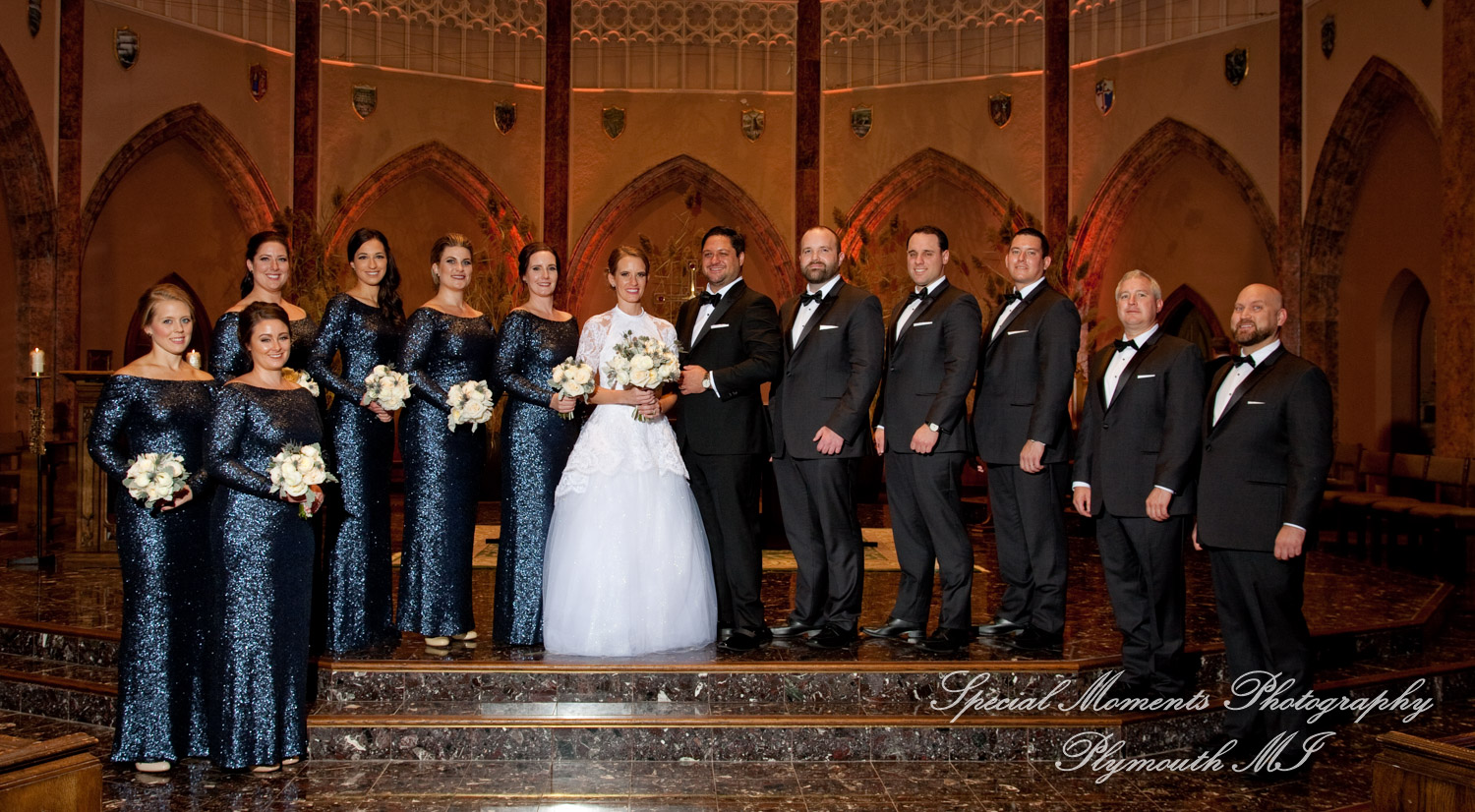 Claire & Paul at St Ambrose Catholic Grosse Pointe Park MI wedding photography