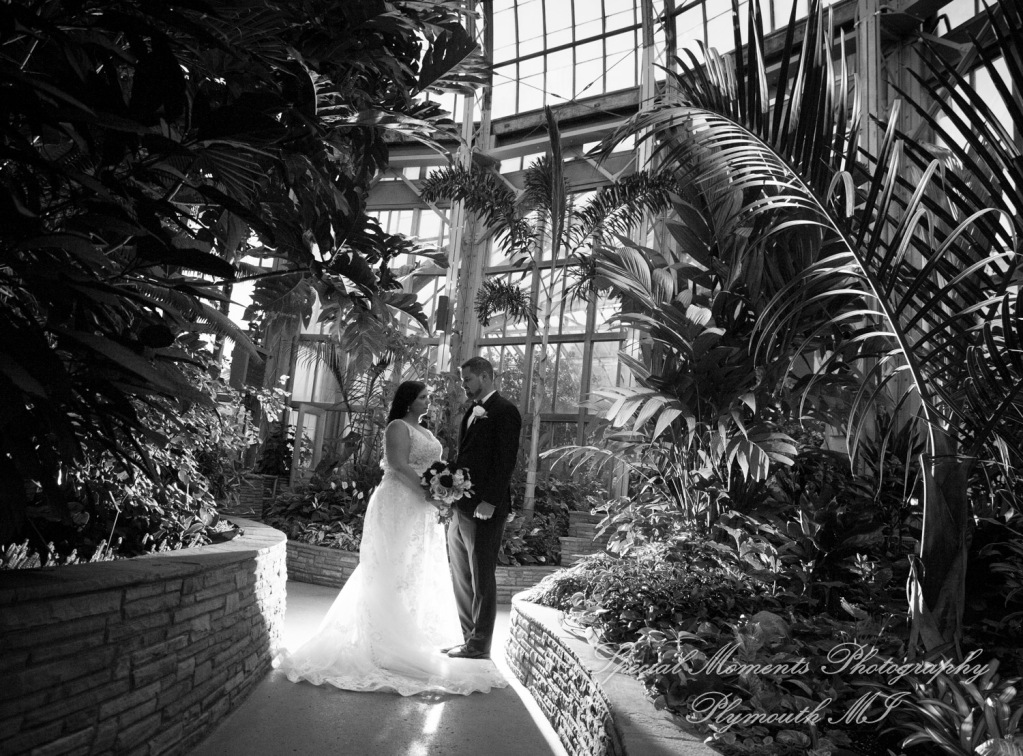 Jessica & Chris at Belle Isle Conservatory Detroit MI wedding photography
