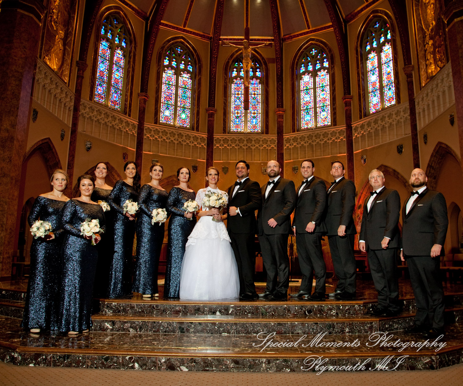 Claire & Paul at St Ambrose Catholic Grosse Pointe Park MI wedding photography