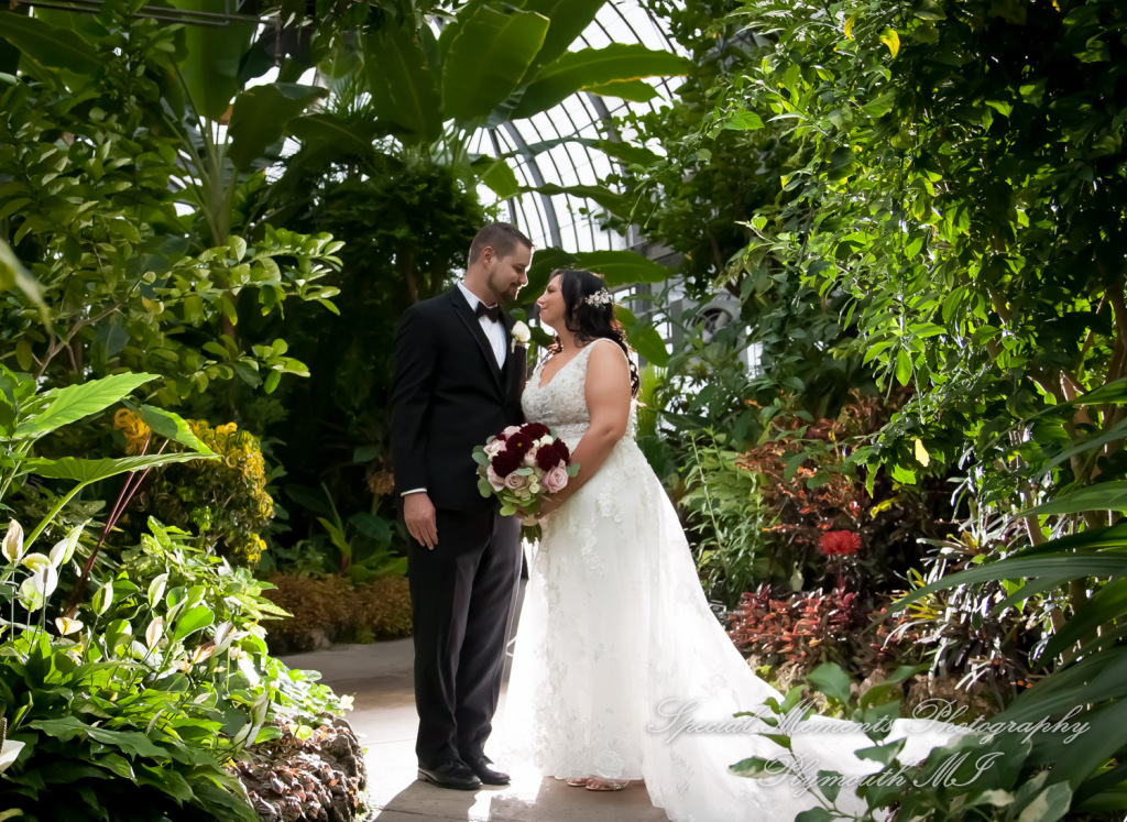 Jessica & Chris at Belle Isle Conservatory Detroit MI wedding photography