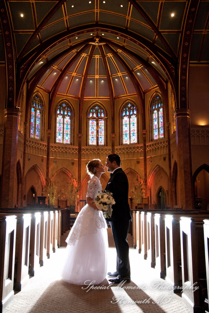 Claire & Paul at St Ambrose Catholic Grosse Pointe Park MI wedding photography