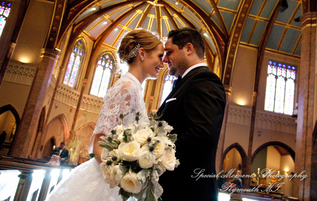 Claire & Paul at St Ambrose Catholic Grosse Pointe Park MI wedding photography