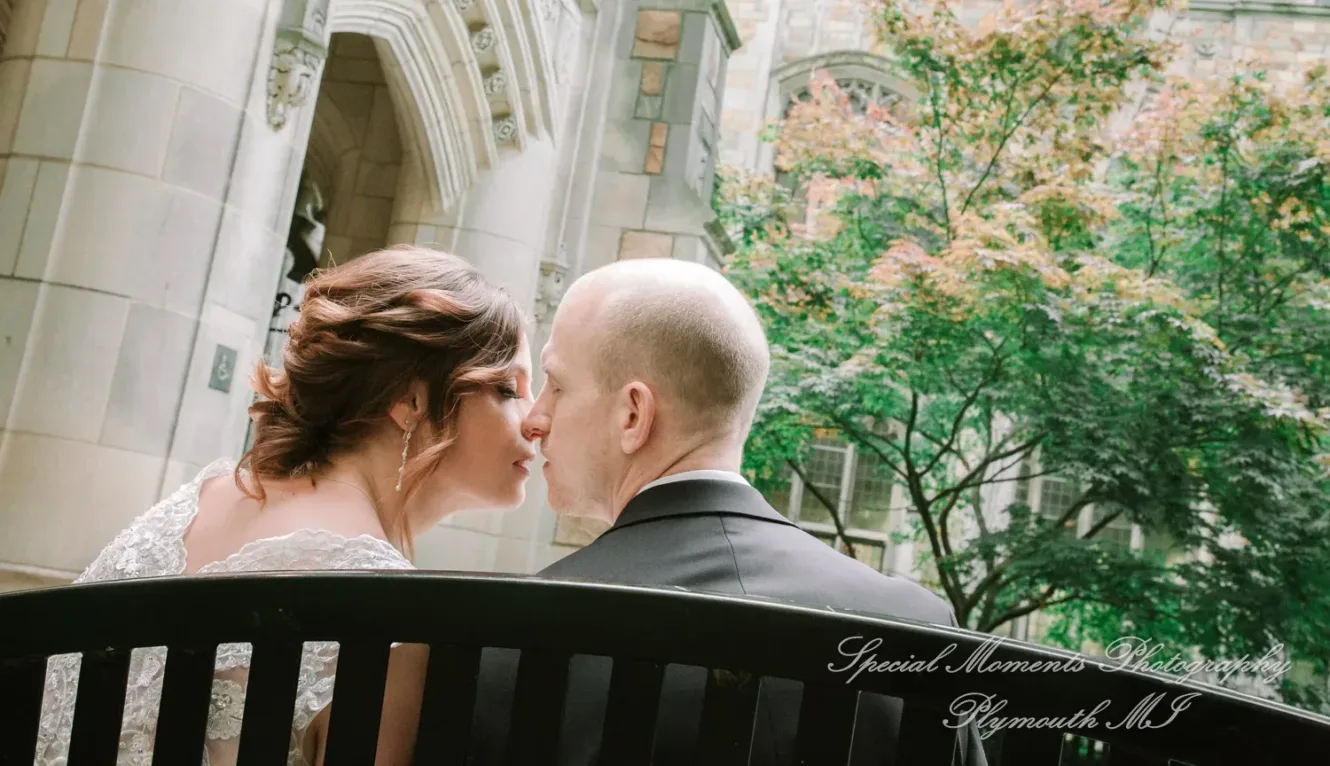 Law Quad Ann Arbor MI wedding photograph